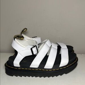 Dr. Martens White Sandals